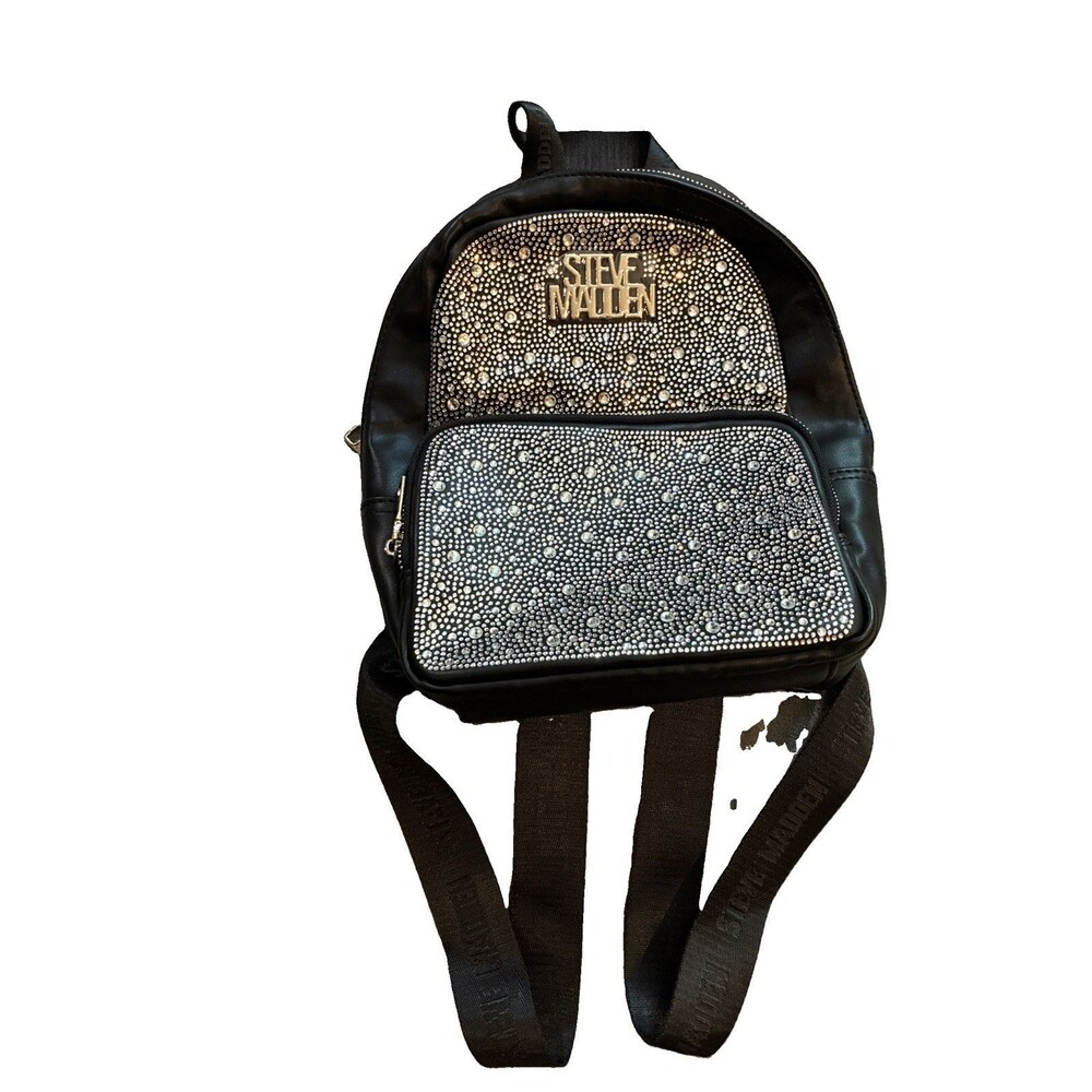 STEVE MADDEN Bling Faux Leather Rhinestone Backpack NWT